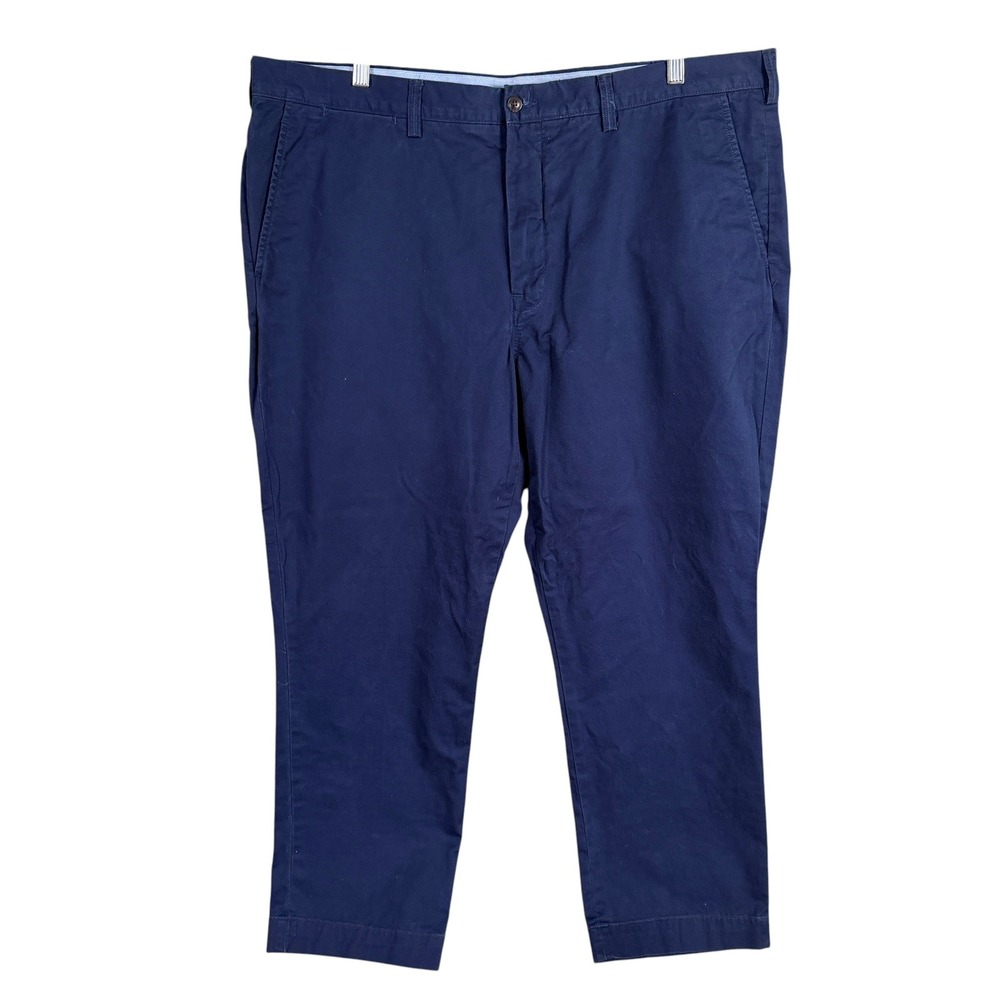 Polo Ralph Lauren Stretch Straight Fit Chino Pants Mens Actual 42x28 Blue Cotton